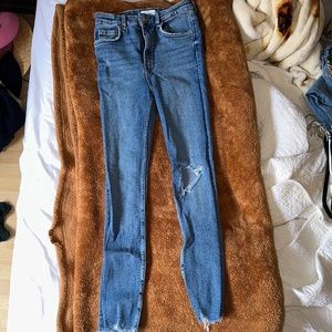 Zara high waisted skinny jeans